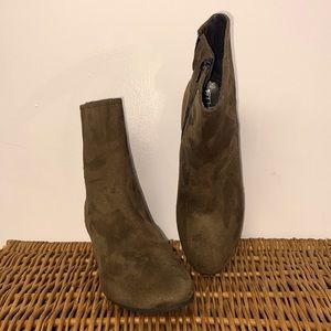 Ethem Zilli Suede Brown Italian Vegan Boots Size 8